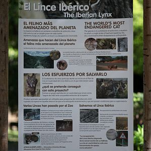 iberian lynx signage