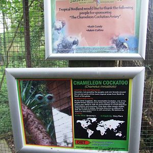 Signage Example at Tropical Birdland, 18/05/13