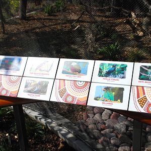 Australian Outback- third aviary signage