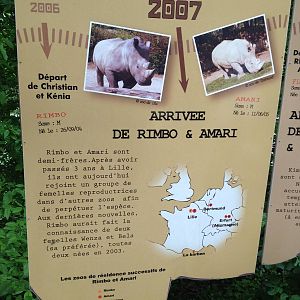 Lille Zoo signage