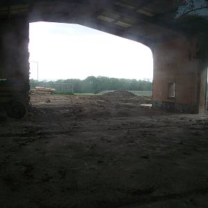 Former Elephant House and paddock being converted for Indian Rhinos 31st Ma