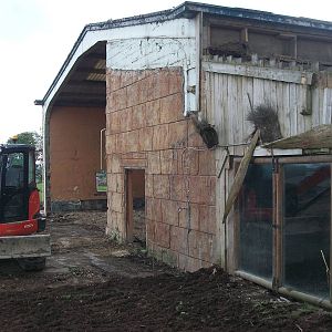 Former Elephant House and paddock being converted for Indian Rhinos 31st Ma