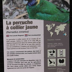 Example of sign at Lille Zoo