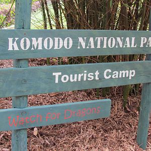 Komodo National Park Sign