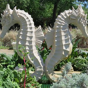 Aquarium Exterior Fountain