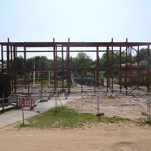 View of construction of new Orang House