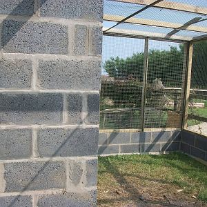 Filey Bird Garden and Animal Park, Parrot Aviary under construction 12th Ju