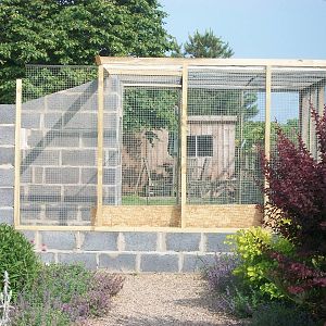 Filey Bird Garden and Animal Park, Parrot Aviary under construction 12th Ju