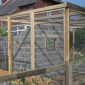 Filey Bird Garden and Animal Park, Parrot Aviary under construction 12th Ju