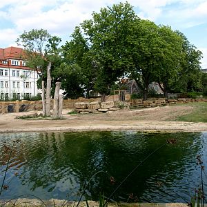 Leipzig Zoo - Elephant bull enclosure