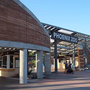 ticket booths at entrance