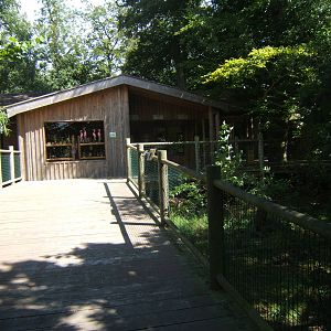 View of entrance building and shop