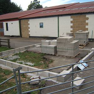 New housing for some of the Amazing Animals team under-construction