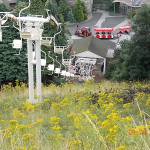 View down chairlift