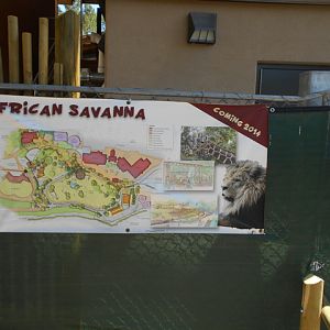 The plan of the new savanna exhibit