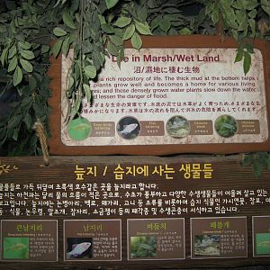 signage for marshland tank