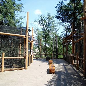 Inside Kiwanis Giraffe Encounter