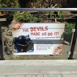 The signs are up for the devils.
