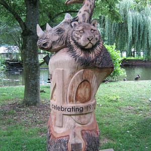 Carving celebrating 40th anniversary