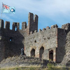 Castle Keep with RAF Ensign