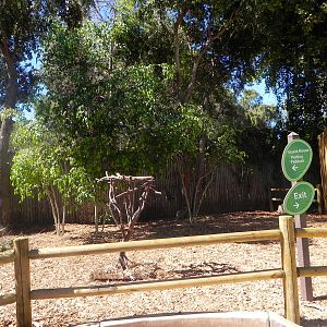 Keeper talk area where the sloth used to be. Children's Zoo