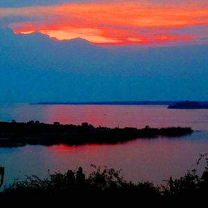 Sunset from the Mweya Peninsula