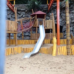 playground in the old polar bear exhibit