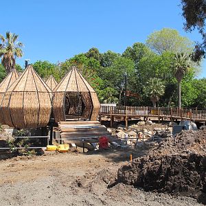 Lemur Island Construction - Melbourne Zoo November 2013