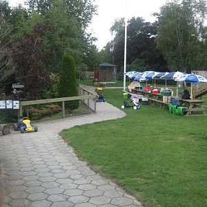 Hobro Mini Zoo - View from entrance.