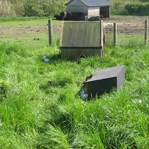 Hjortdal Dyrefarm - Rabbit exhibit