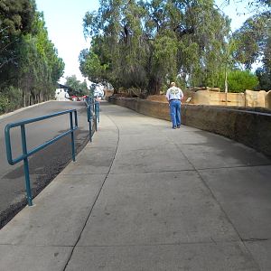 Wider sidewalk and taller walls for ungulate exhibits