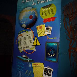 Great Pacific garbage patch sign, November 2013.