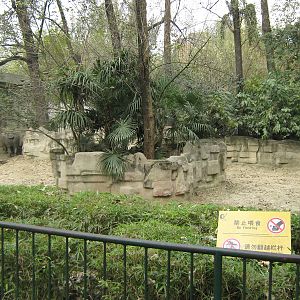 white rhino enclosure