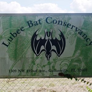 Entrance Sign at Lubee Bat Conservancy, 11/10/13