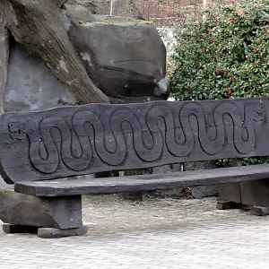 Bench in the zoo