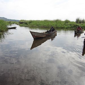 Fishermen in the swamp