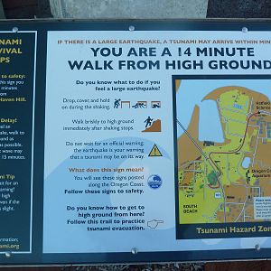 Tsunami Warning Sign
