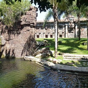 Part of the tiger enclosure, July 2013.