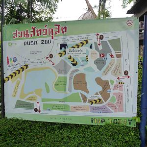 Map of closures/construction around the zoo, July 2013.