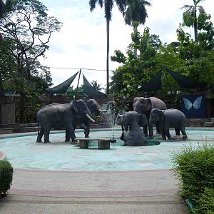 Elephant fountain, July 2013.