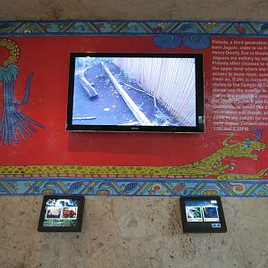 Mundo Maya - Temple of the Jaguar - Monitor Showing Off-exhibit Area