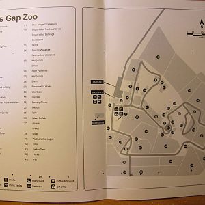 Halls Gap Zoo Map Nov 2013