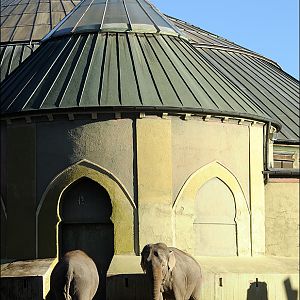 The old elephant house at Hellabrunn