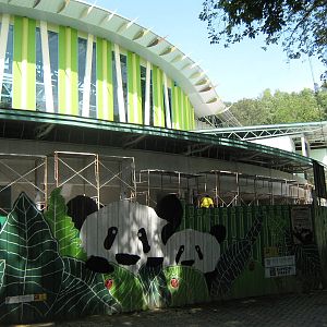 giant panda house, under construction