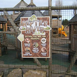 Sign for exhibits in Reptile River