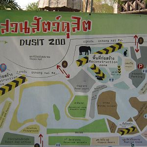 zoo map showing construction areas