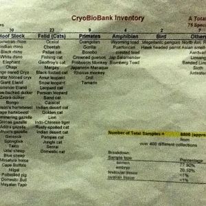 CryoBioBank Inventory
