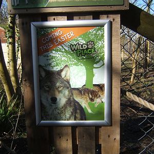 View of Wolf arrival sign