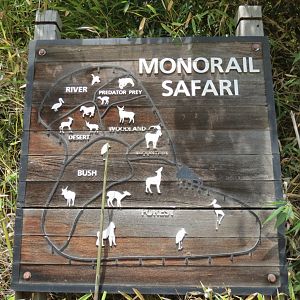 Wilds of Africa - Monorail Safari - Map