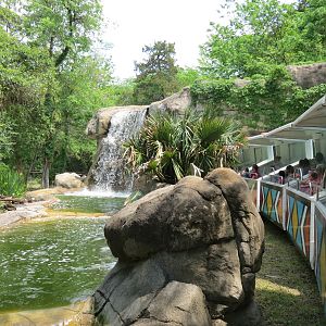 Wilds of Africa - Monorail Safari - River Exhibit for Waterbuck and Birds